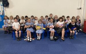 Children playing musical instruments